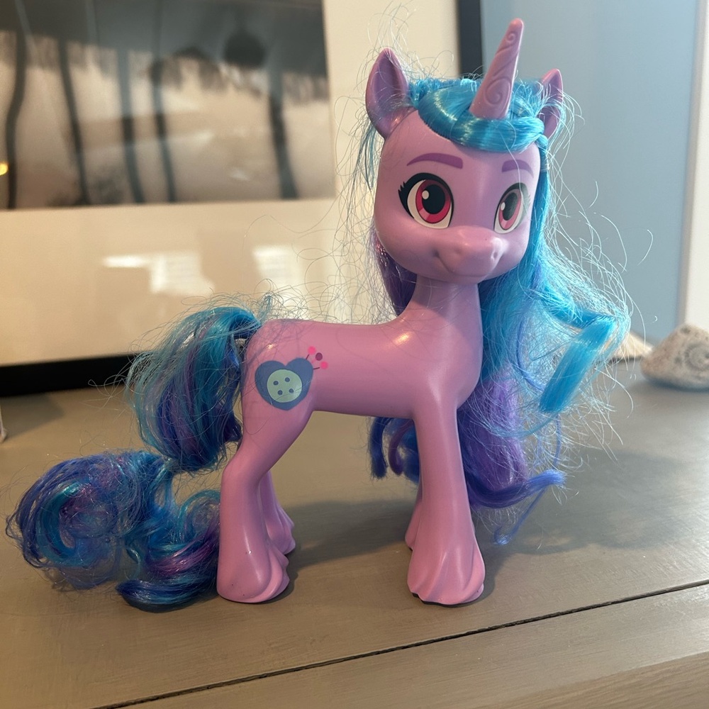 Purple Original My Little Pony Unicorn Toy with Blue Mane